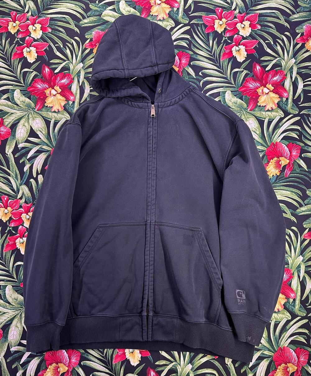 Carhartt Black Zip Up Hoodie Size 3XL Original Fit